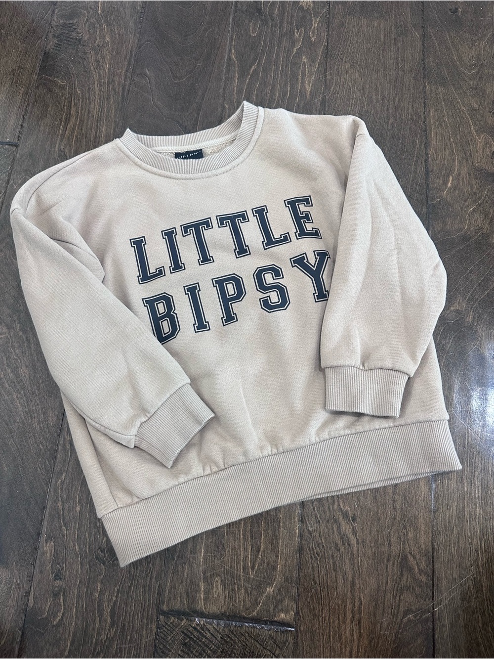Beige 'Little Bipsy' Kids Sweatshirt